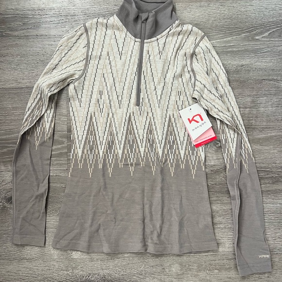 Kari Traa Wool Baselayer Set Half Zip and Pants - Picture 4 of 6